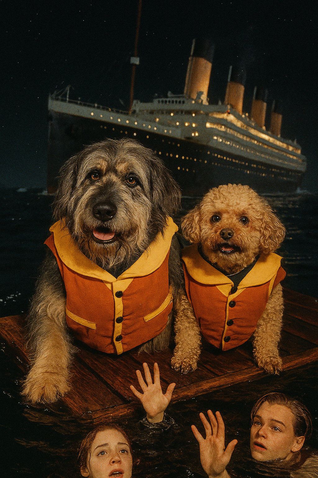 Alfred and Hudson survive the Titanic